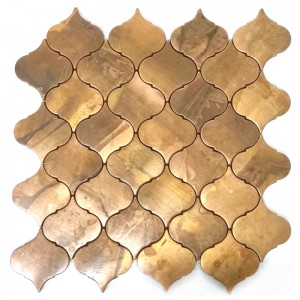 Mattonelle di mosaico del rame dell'ottone delle mattonelle della lanterna di Backsplash delle mattonelle di parete del metallo