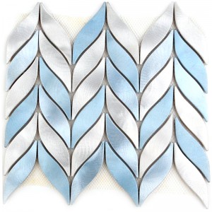 Piastrella di mosaico blu della miscela di alluminio di modo per il bagno della decorazione